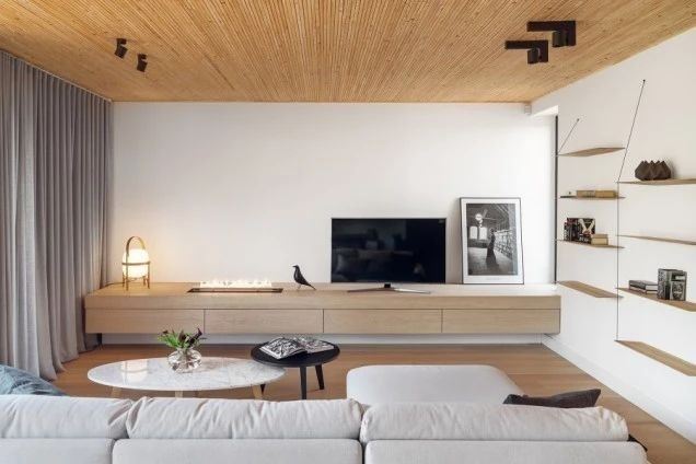 宜宾室内装修莲池映月70平米公寓-极简原木风格室内设计家装案例
