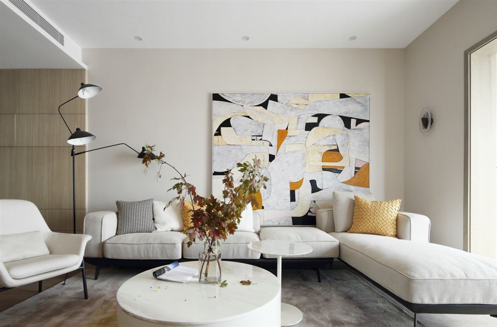 宜宾室内装修怡翠尊堤130平方米三居-现代简约风格室内设计家装案例