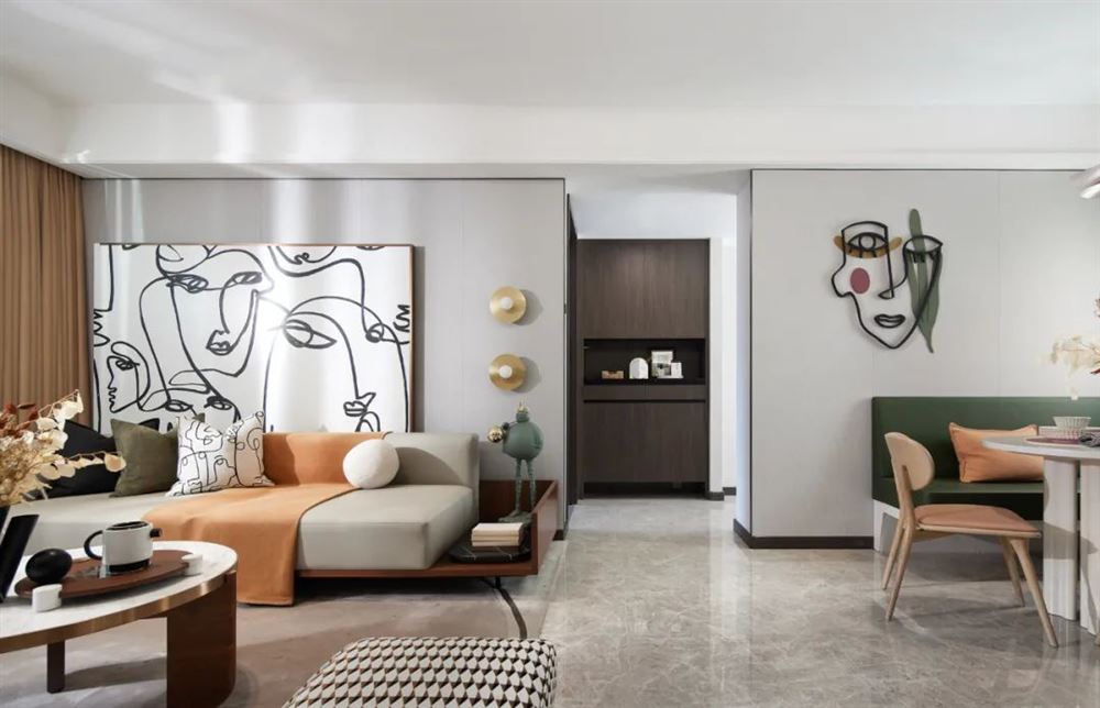 宜宾室内装修盛世盘龙102平米-现代轻奢风格室内设计家装案例