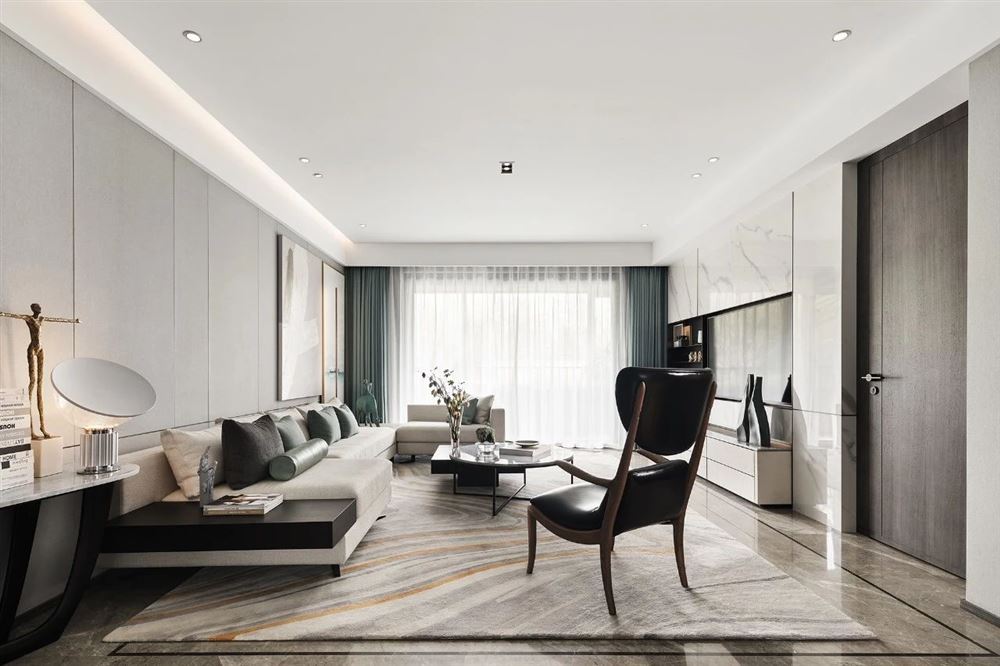 宜宾室内装修美的君兰江山176平米四居-现代轻奢风格室内设计家装案例