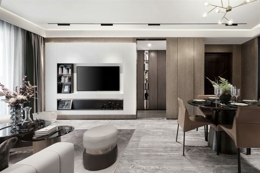 宜宾室内装修悦达名居137平米四居-现代轻奢风格室内设计家装案例