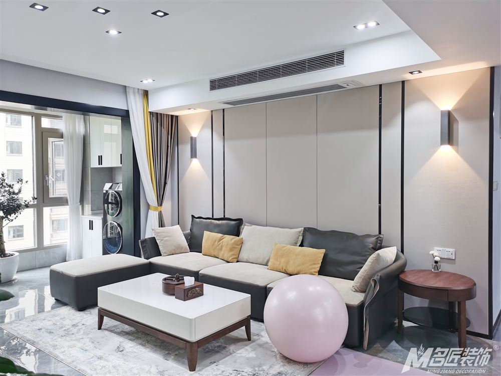 宜宾室内装修国华新都142平米-现代简约设计轻奢与精致的双重享受